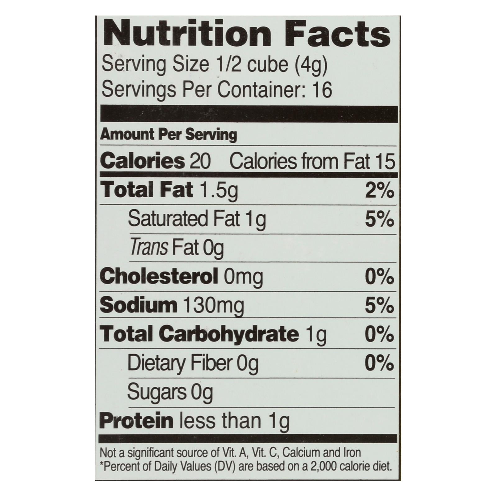 Edwards And Sons Natural Bouillon Cubes - Veggie - Low Sodium - 2.2 Oz - Case Of 12 - Maras Green