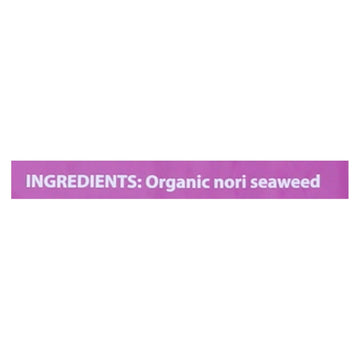 Emerald Cove Organic Pacific Sushi Nori - Toasted - Silver Grade - 50 Sheets - Case Of 4 - Maras Green