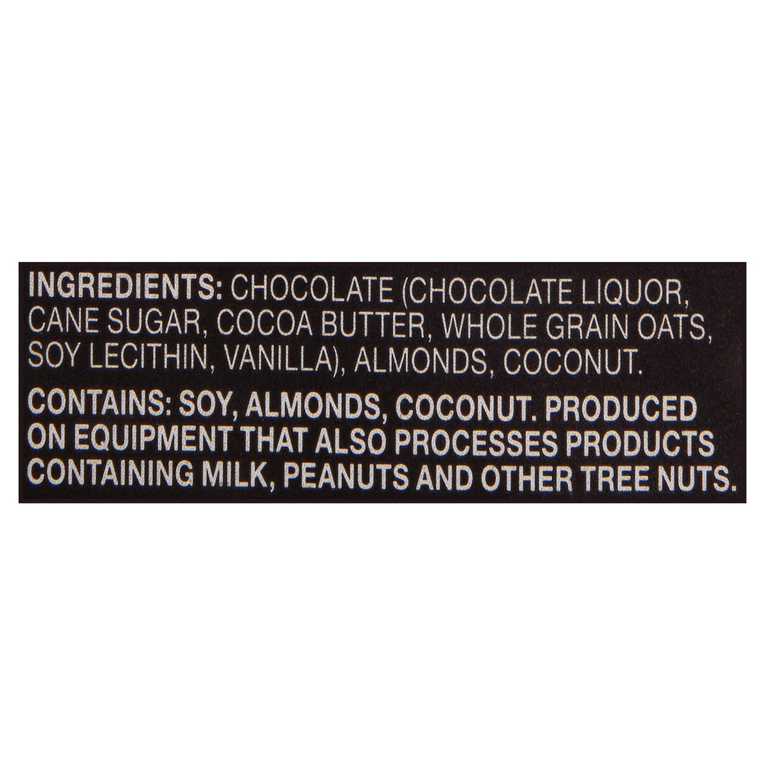 Endangered Species Chocolate - Dark Chocolate Coconut Almond Oat Milk - Case Of 12 - 3 Oz - Maras Green