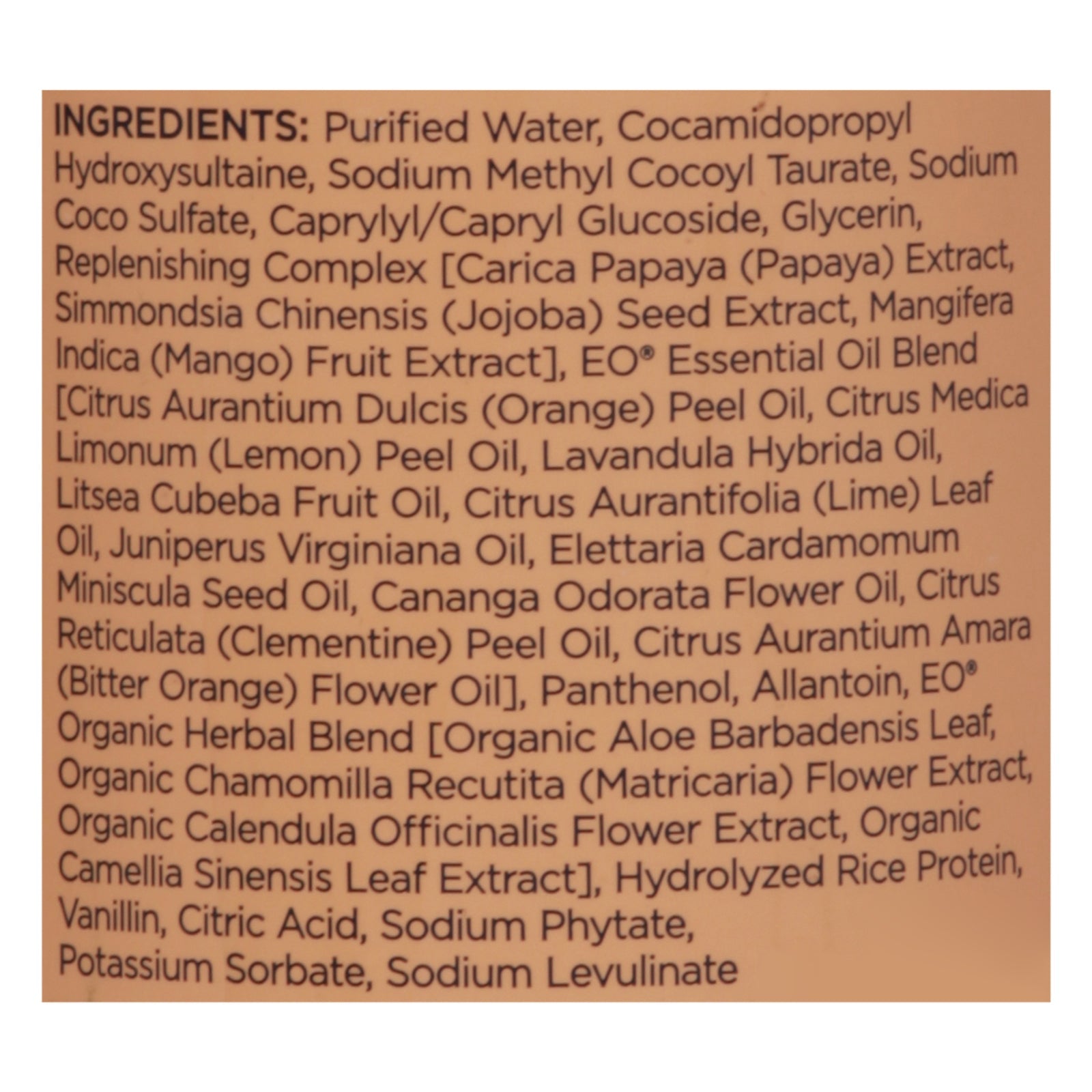 Eo Products - Gel/shwr Orng/bloss/van - 1 Each - 16 Fz - Maras Green