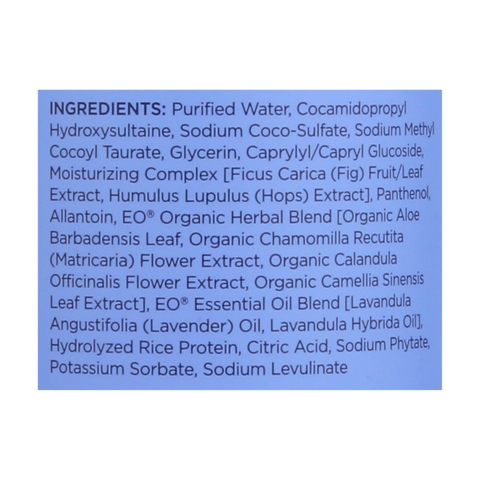 Eo Products - Shower Gel Soothing French Lavender - 16 Fl Oz - Maras Green