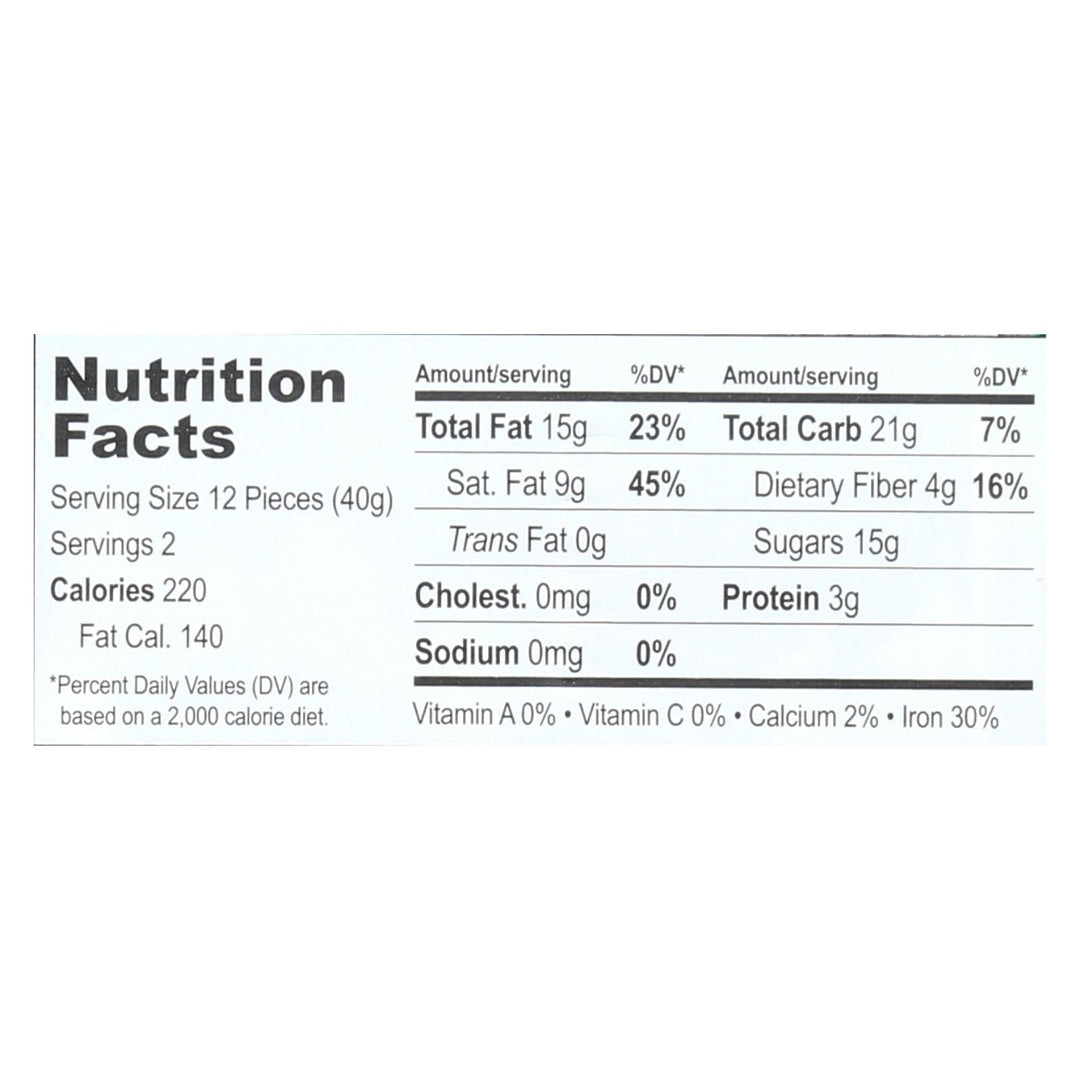 Equal Exchange Organic Dark Chocolate Bar - Mint Crunch - Case Of 12 - 2.8 Oz. - Maras Green