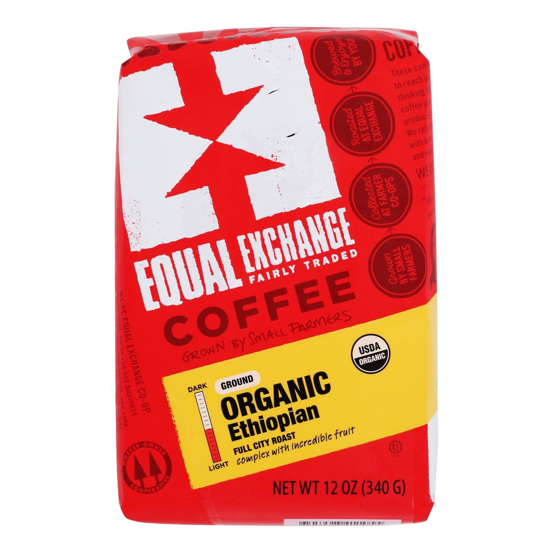 Equal Exchange Organic Drip Coffee - Ethiopian - Case Of 6 - 12 Oz. - Maras Green