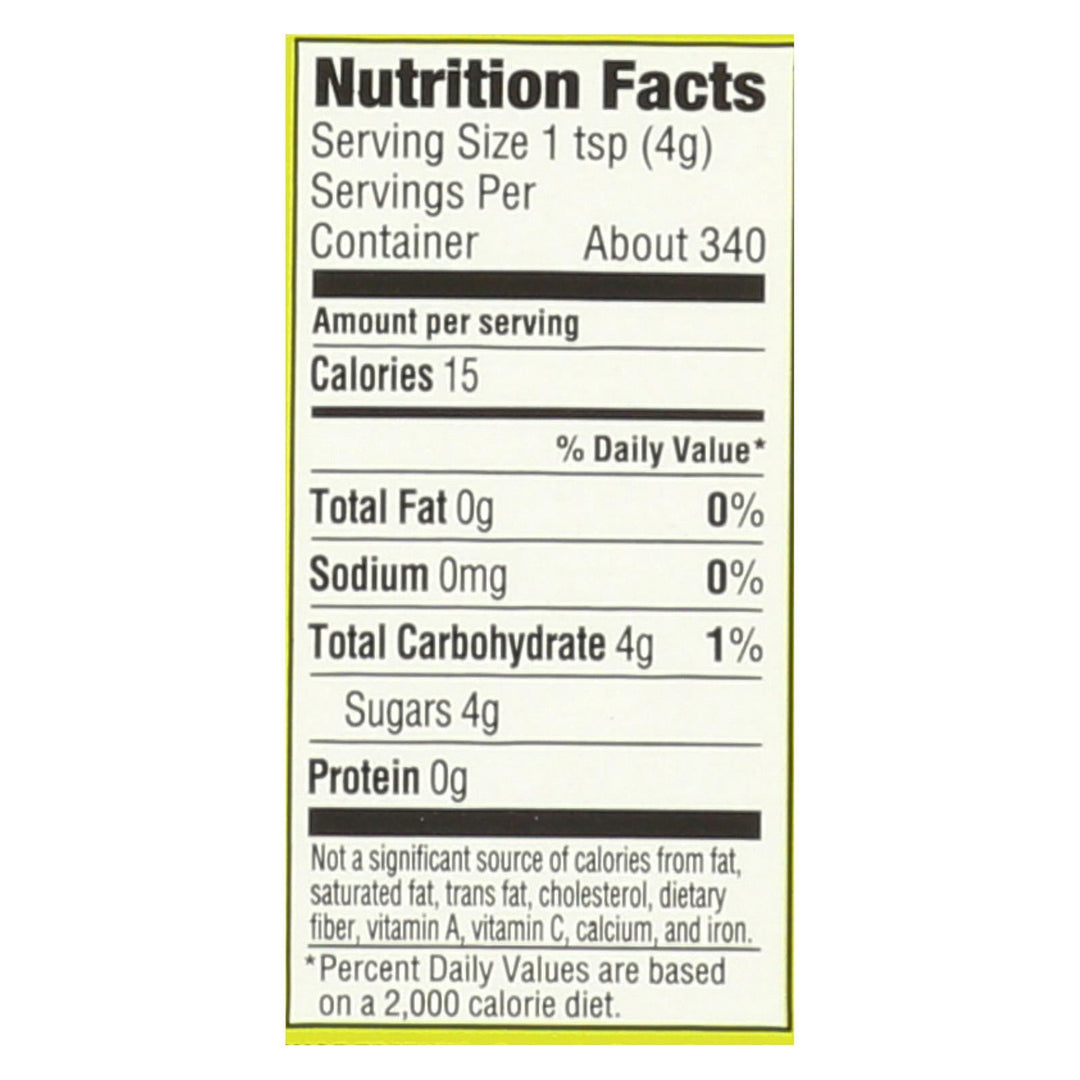 Florida Crystals Organic Cane Sugar - Jug - 48 Oz - Maras Green