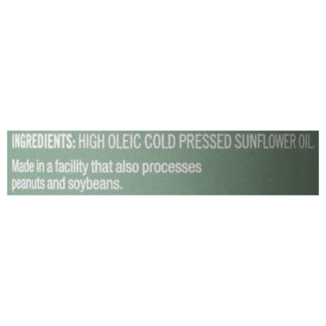 Fresh Press Farms - Sunflower Oil Extra Virgn - Case Of 6 - 16.4 Fz - Maras Green