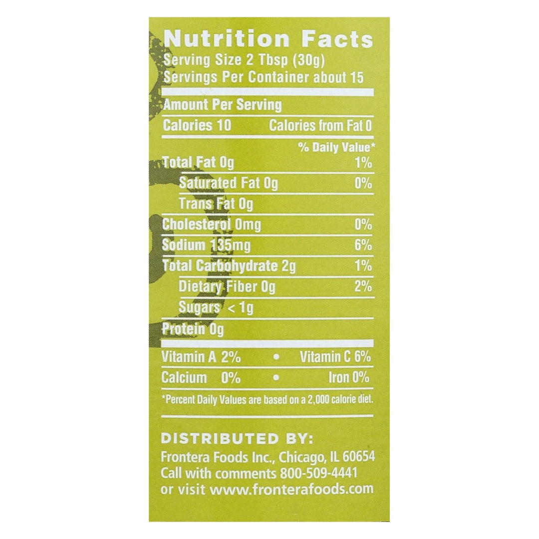 Frontera Foods Tomatillo Salsa - Tomatillo - Case Of 6 - 16 Oz. - Maras Green