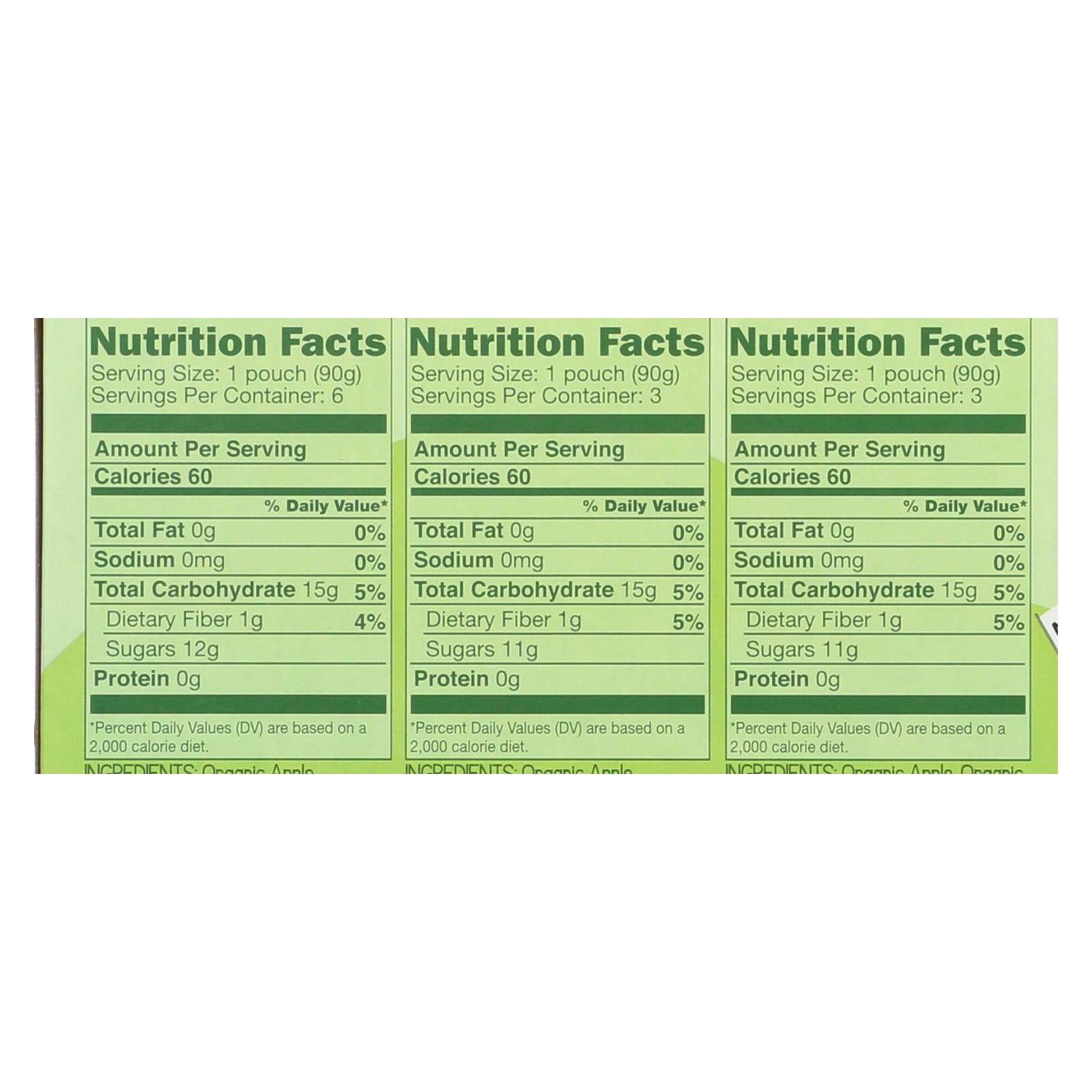 Gogo Squeez Gogo - Applesauce - Organic - Variety - Case Of 6 - 12/3.2oz - Maras Green