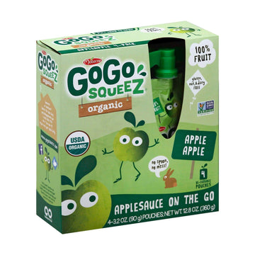 Gogo Squeeze Sauce - Apple - Case Of 12 - 3.2 Oz. - Maras Green