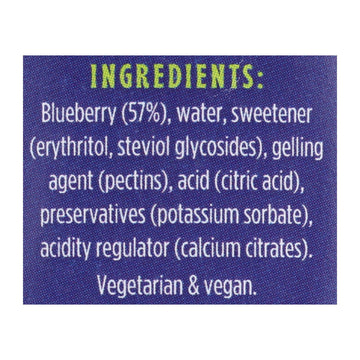 Good Good - Jam Blueberry No Sugar - Case Of 6 - 12 Oz - Maras Green