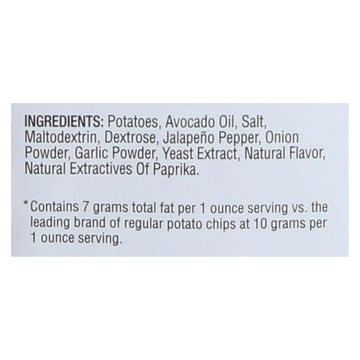 Good Health Kettle Chips - Avocado Oil Jalapeno - Case Of 12 - 5 Oz. - Maras Green