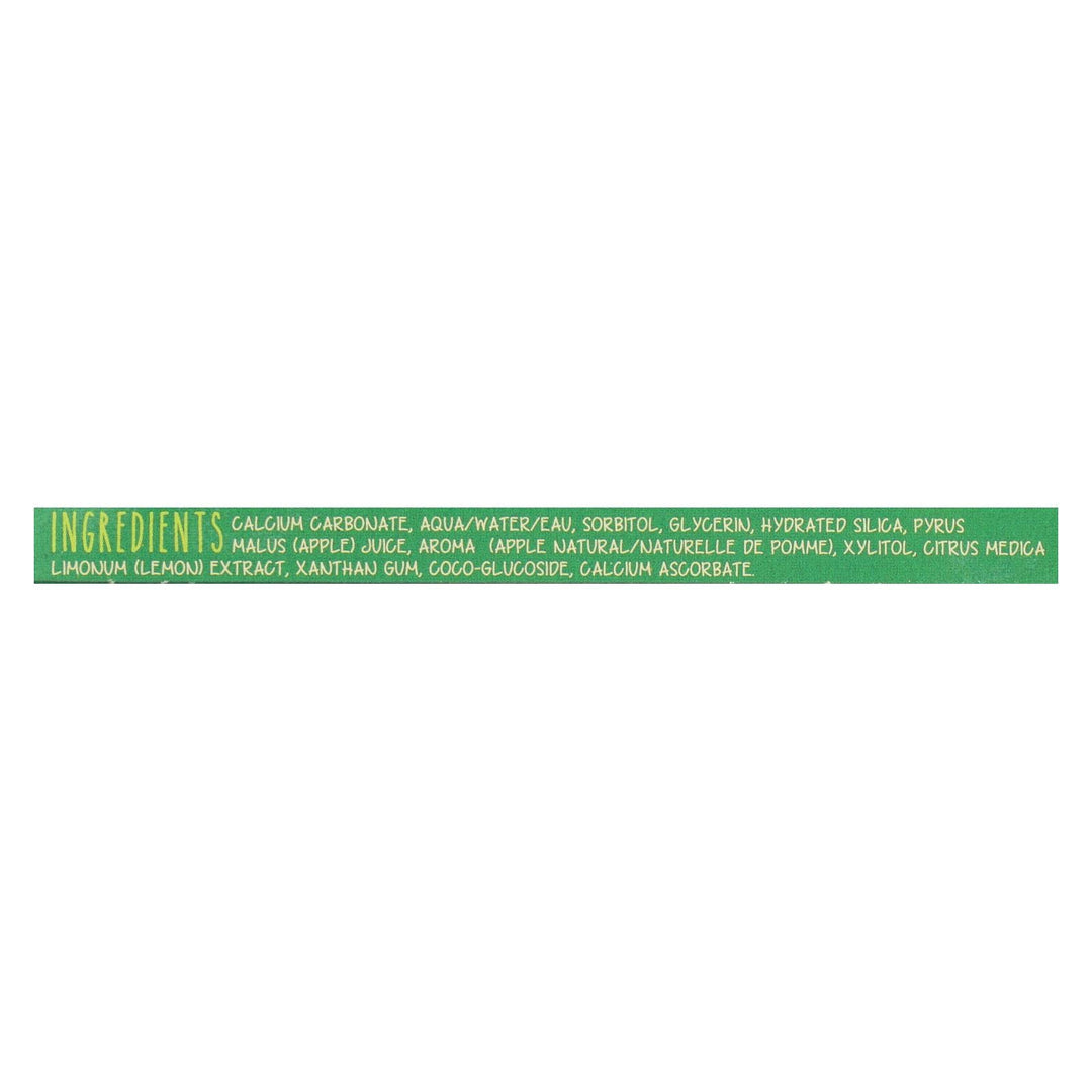 Green Beaverthe Toothpaste - Green Apple Toothpaste - Case Of 1 - 2.5 Fl Oz. - Maras Green