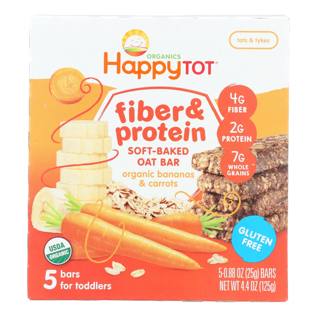 Happy Tot Happy Tot Fiber And Protein - Apple Peach Pumpkin And Cinnamon - Case Of 6 - 0.88 Oz. - Maras Green