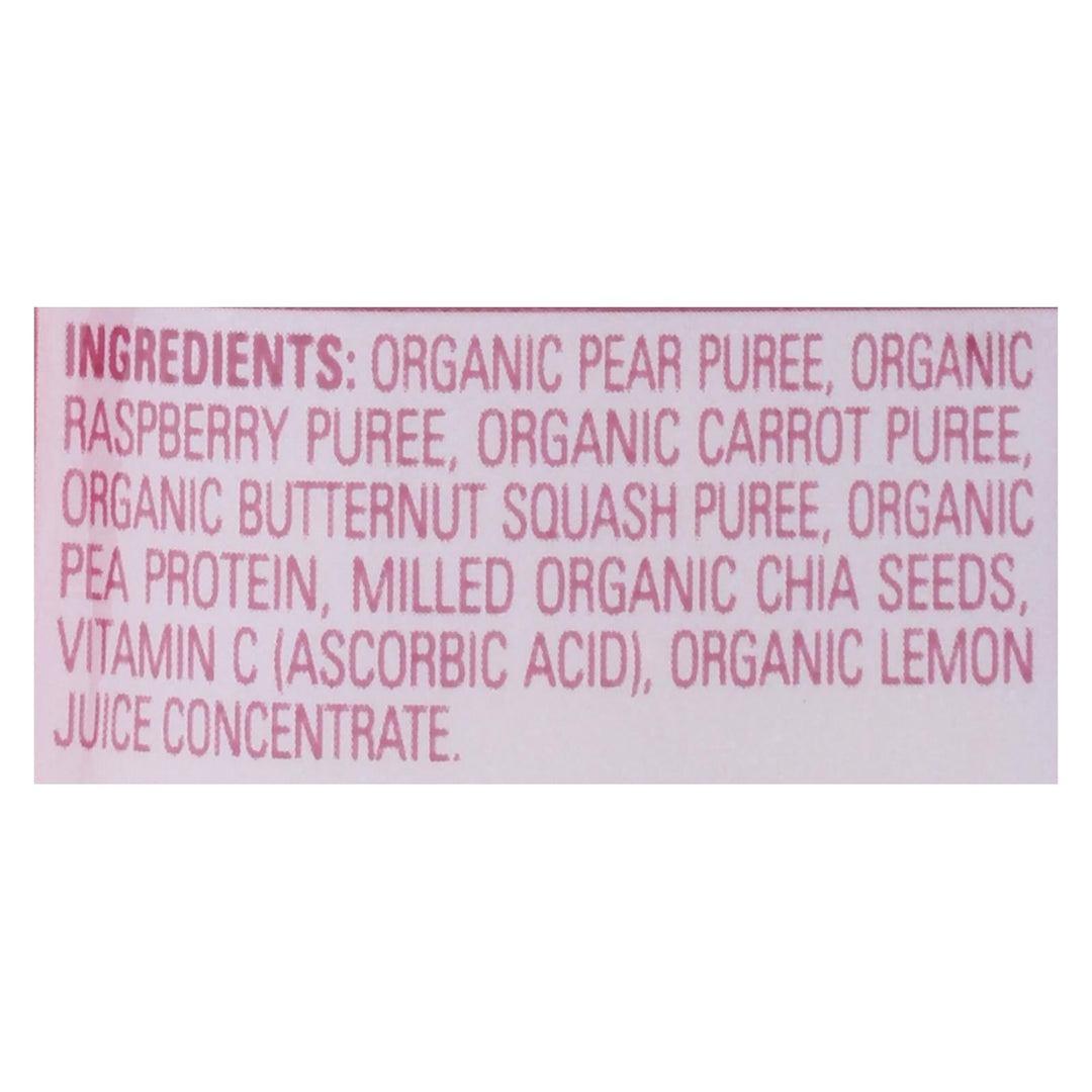 Happy Tot Toddler Food - Organic - Fiber And Protein - Stage 4 - Pear Raspberry Butternut Squash And Carrot - 4 Oz - Case Of 16 - Maras Green
