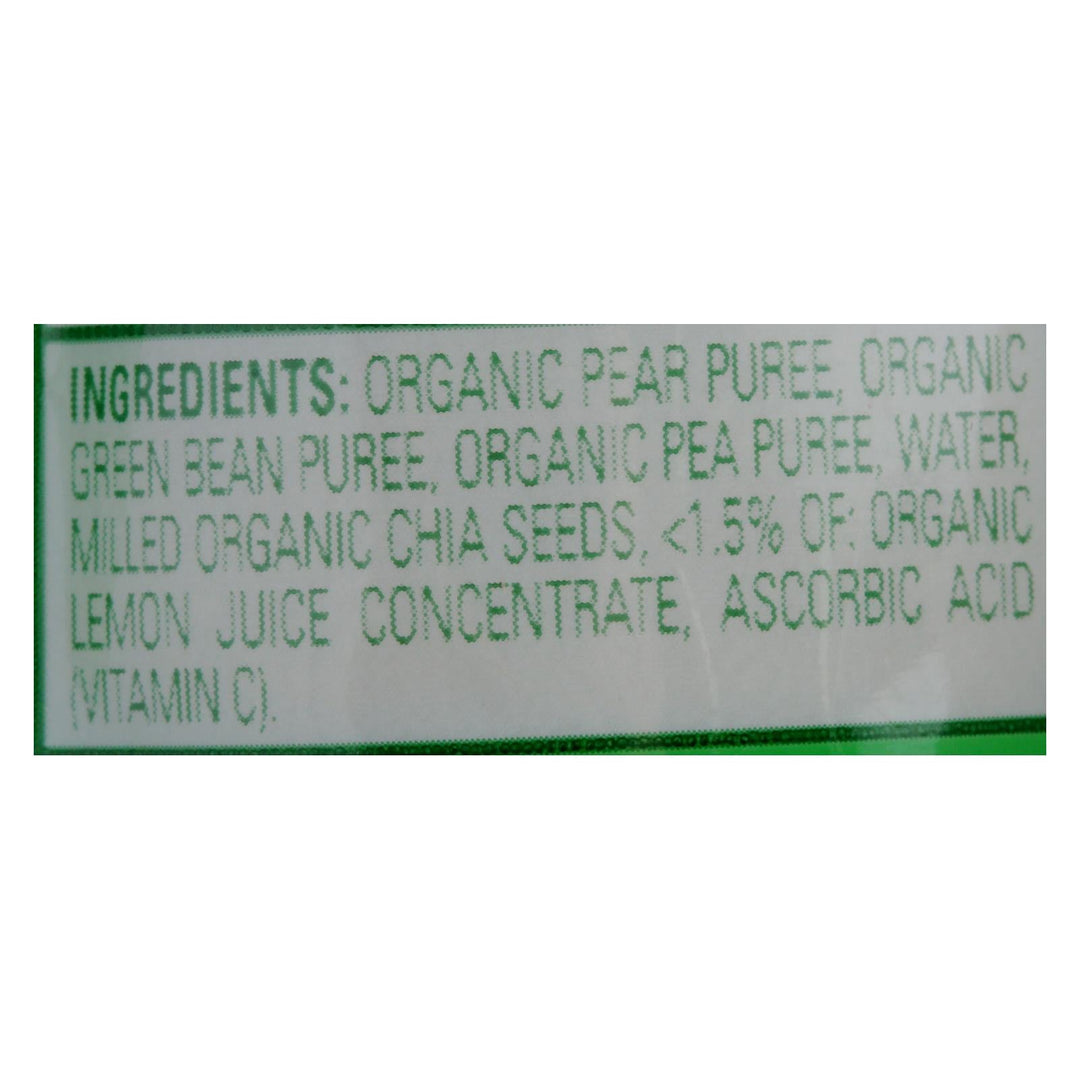 Happy Tot Toddler Food - Organic - Stage 4 - Green Beans Pear And Pea - 4.22 Oz - Case Of 16 - Maras Green