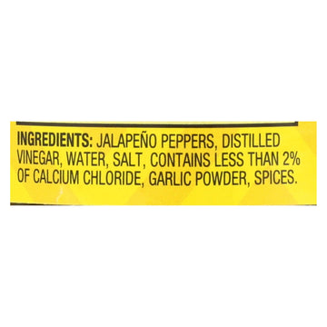 Hatch Chili Jalapenos - Nacho Sliced - Case Of 12 - 12 Oz - Maras Green