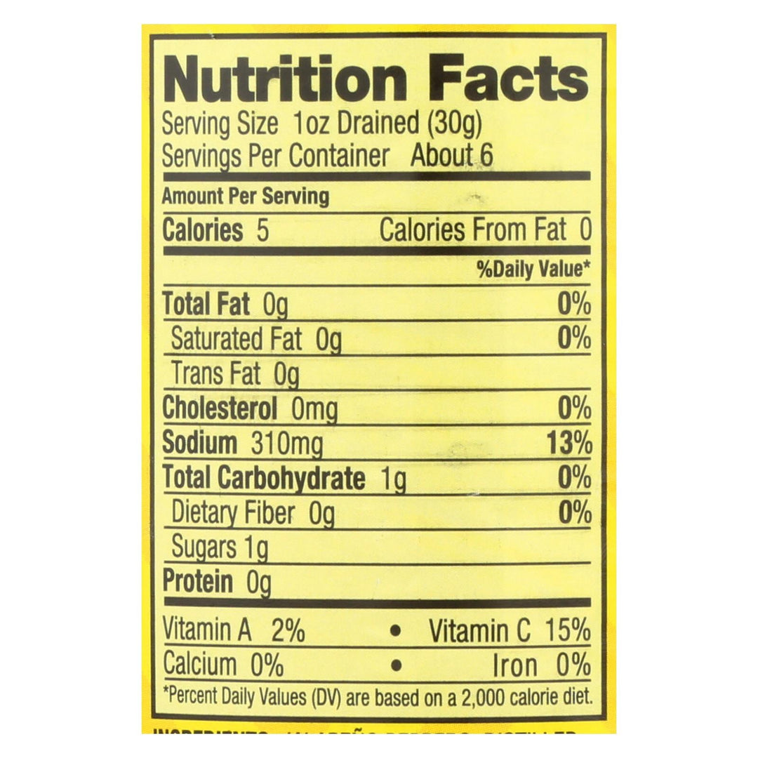 Hatch Chili Jalapenos - Nacho Sliced - Case Of 12 - 12 Oz - Maras Green