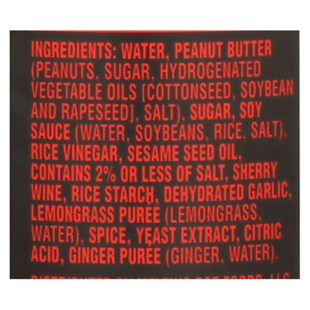 House Of Tsang Bangkok Padang Peanut Sauce - Case Of 6 - 11.5 Oz. - Maras Green