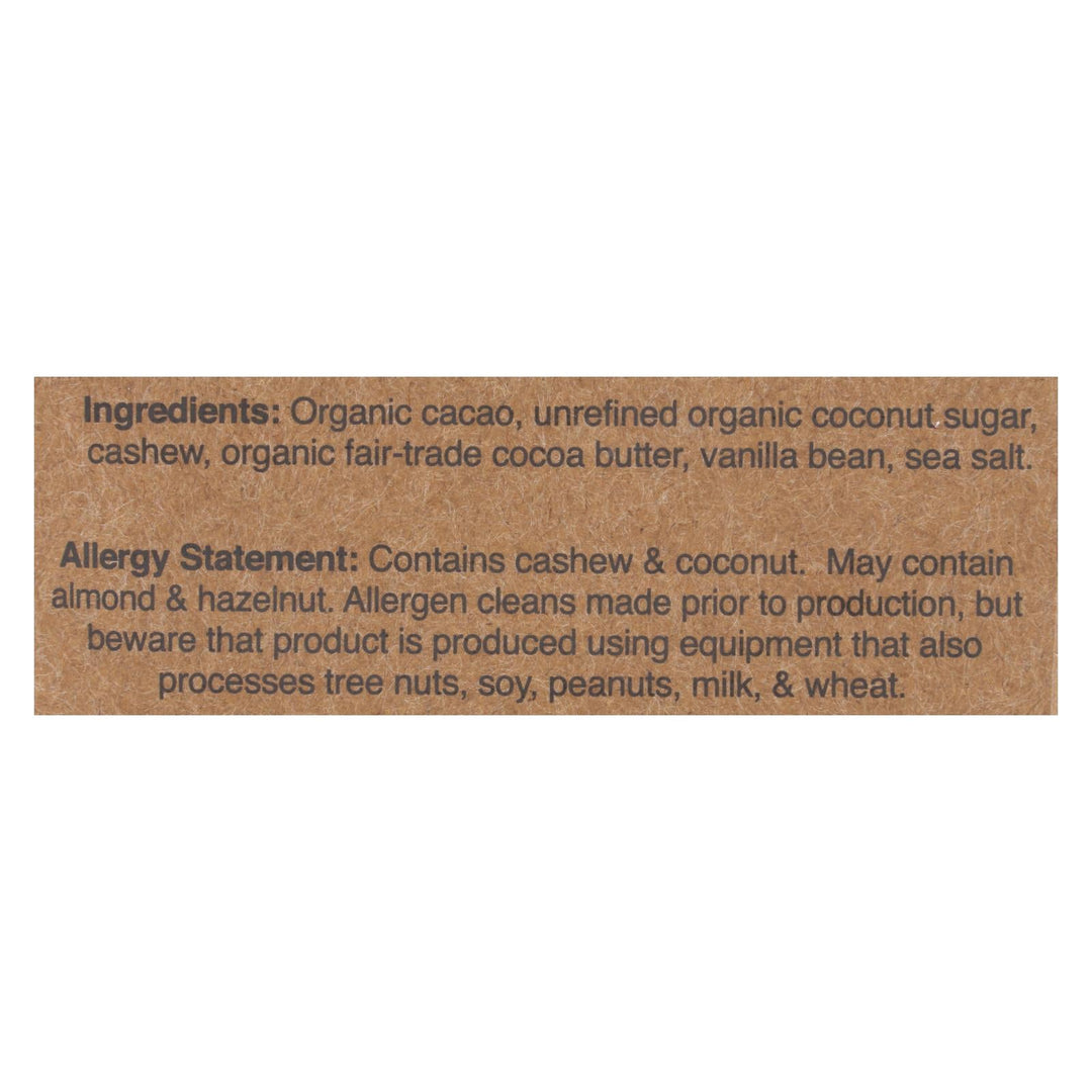 Hu - Dark Chocolate Bar Cashew Butter Vanilla - Case Of 12 - 2.1 Oz - Maras Green