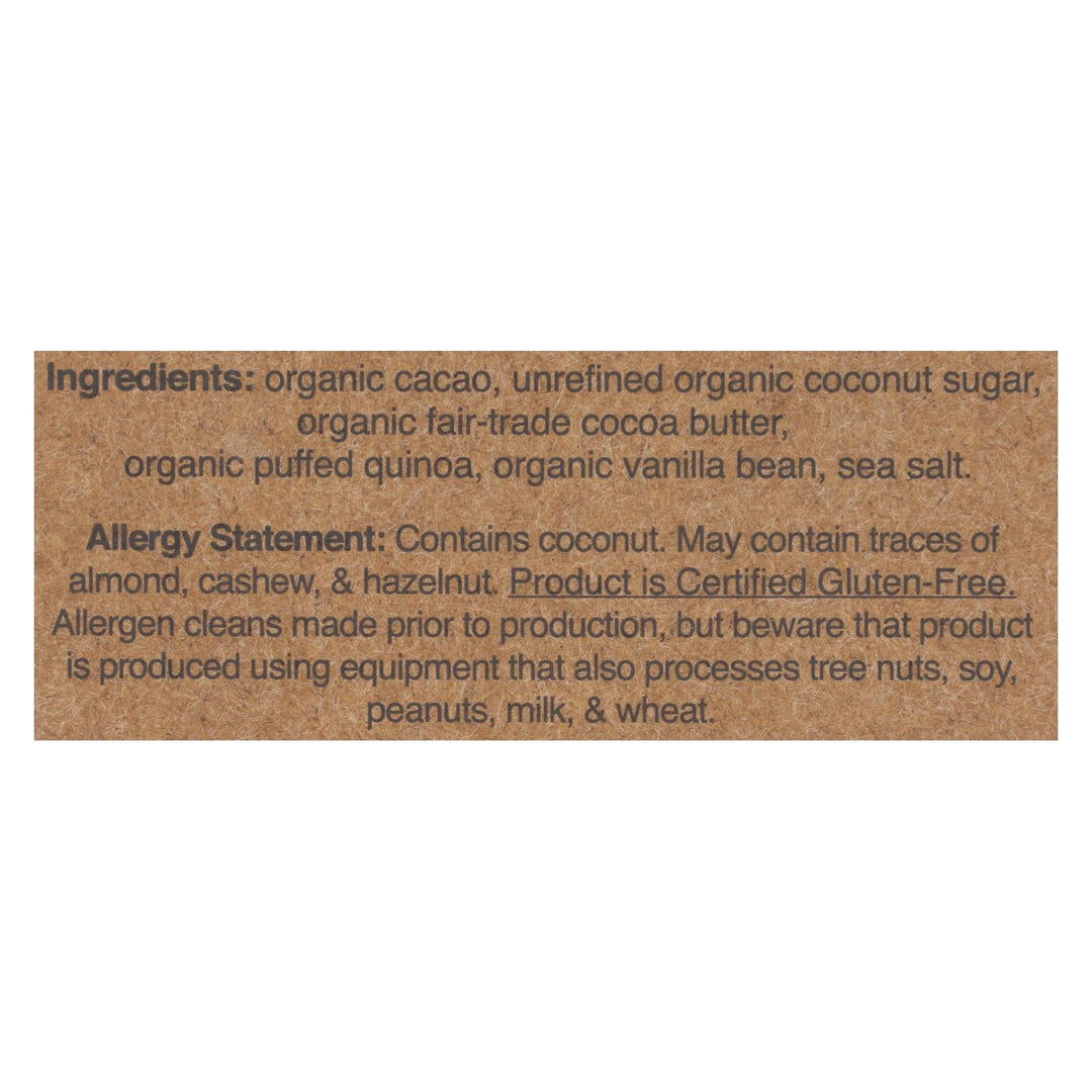 Hu - Dark Chocolate Bar Vanilla Crunch - Case Of 12 - 2.1 Oz - Maras Green