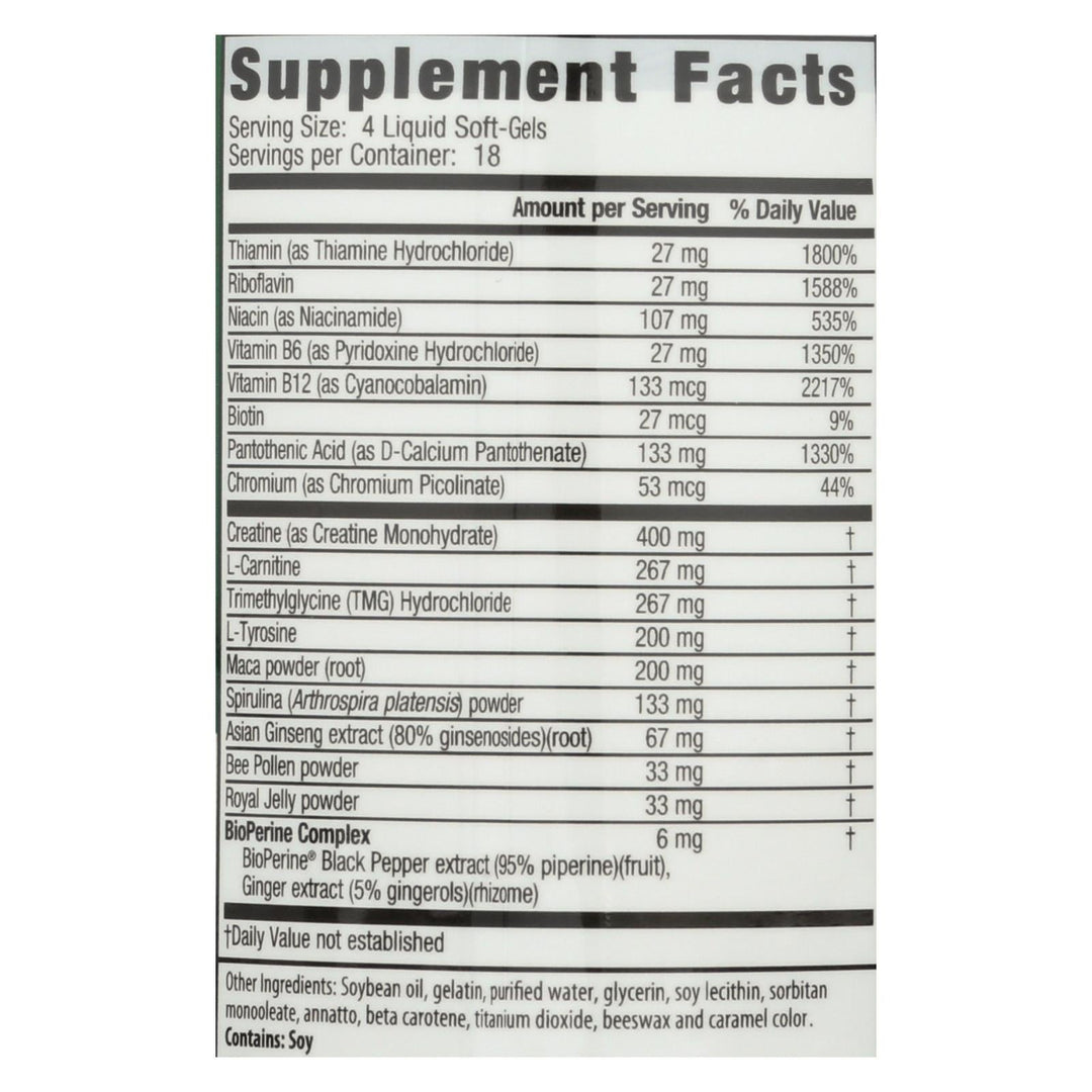 Irwin Naturals - Triple - boost Caff Energy - 1 Each - 75 Sgel - Maras Green