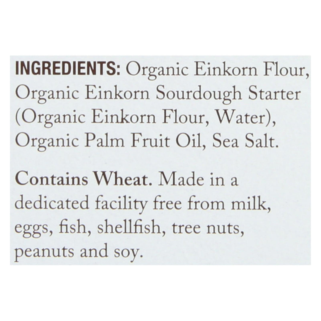 Jovial - Sourdough Einkorn Crackers - Sea Salt - Case Of 10 - 4.5 Oz. - Maras Green