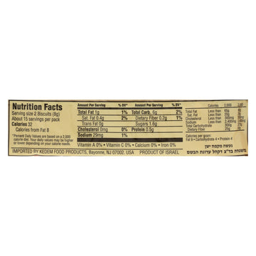 Kedem Tea Biscuits - Plain - Case Of 24 - 4.2 Oz. - Maras Green