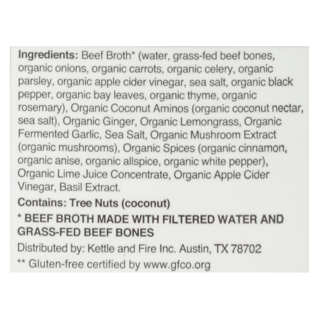 Kettle And Fire - Bone Broth Beef Pho - Case Of 6 - 16.9 Fz - Maras Green