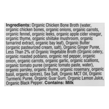 Kettle And Fire - Bone Broth Butter Chicken - Case Of 6 - 16.9 Oz - Maras Green
