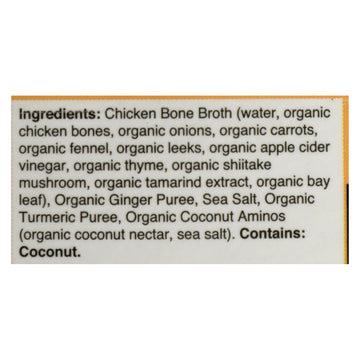 Kettle And Fire - Bone Broth Trmc Ginger Chicken - Case Of 6 - 16.9 Oz - Maras Green