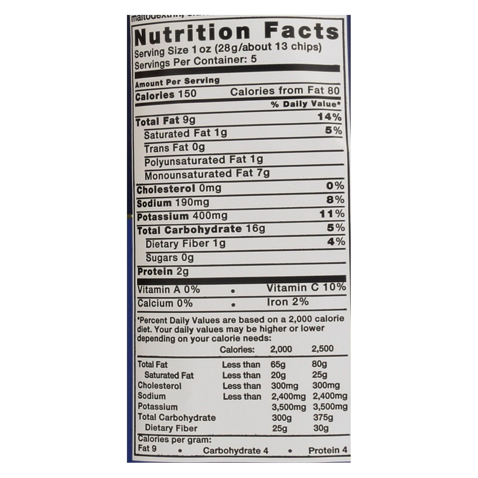 Kettle Brand Potato Chips - Sea Salt And Vinegar - Case Of 15 - 5 Oz. - Maras Green