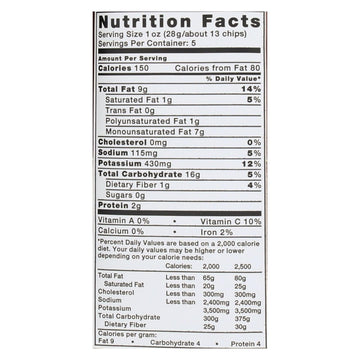 Kettle Brand Potato Chips - Sea Salt - Case Of 15 - 5 Oz. - Maras Green