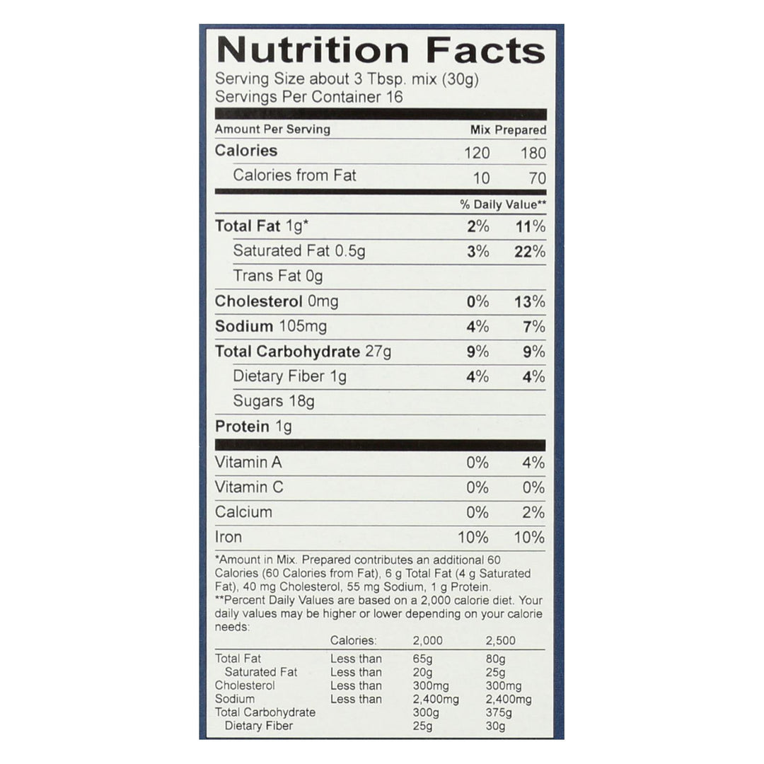 King Arthur Brownie Mix - Case Of 6 - 17 Oz. - Maras Green