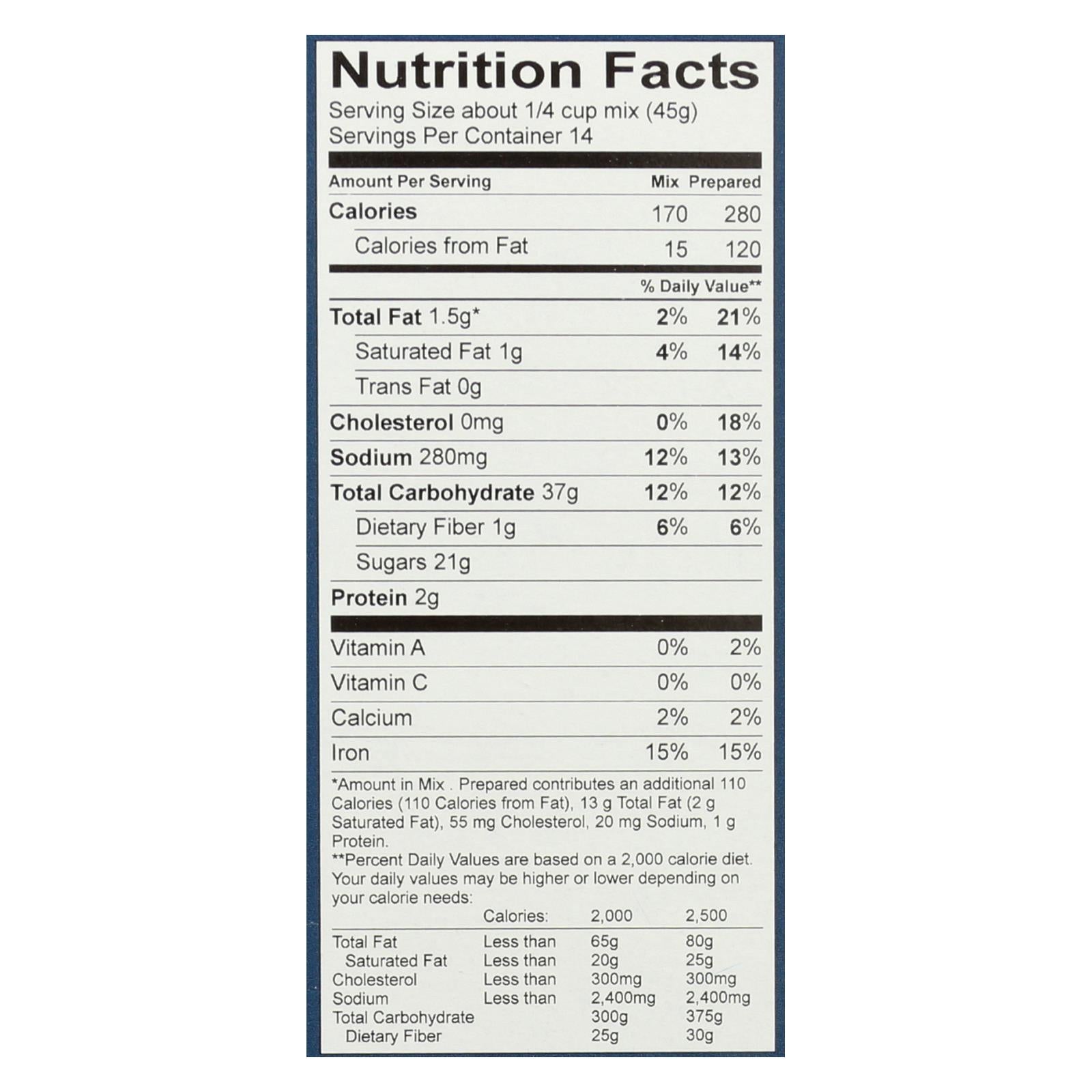 King Arthur Chocolate Cake - Case Of 6 - 22 Oz. - Maras Green