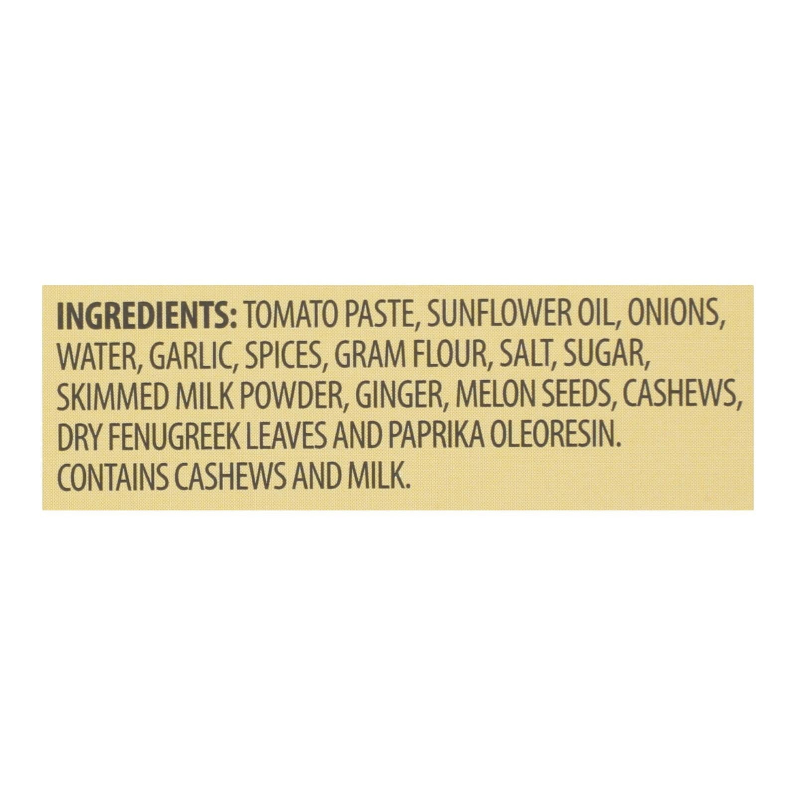 Kitchen Of India Paste - Butter Chicken Curry - 3.5 Oz - Case Of 6 - Maras Green