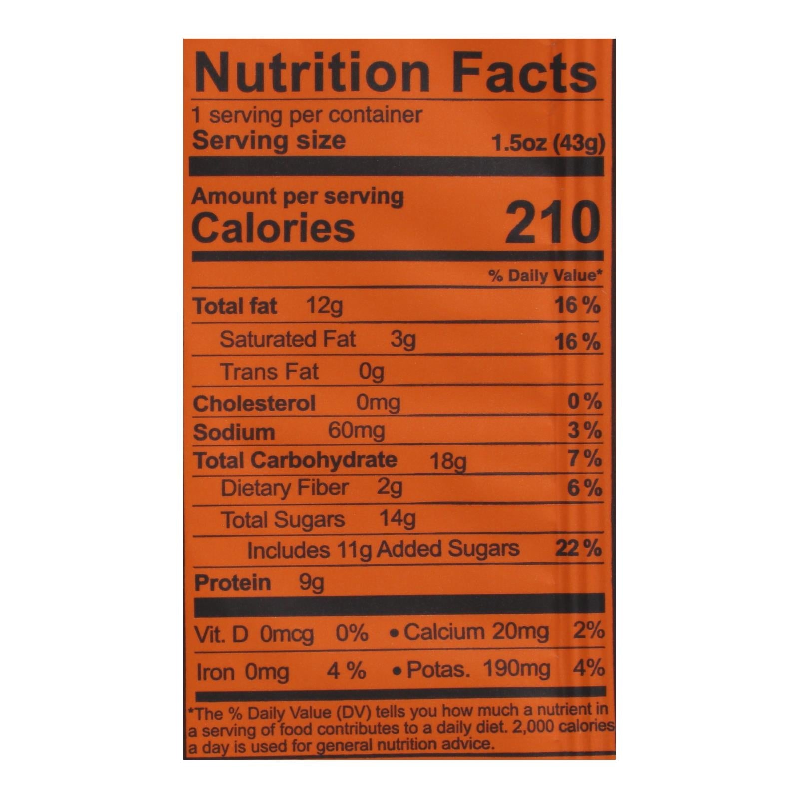 Kize Concepts - Energy Bar Raw Peanut Butter Chocolate Chip - Case Of 10 - 1.5oz - Maras Green