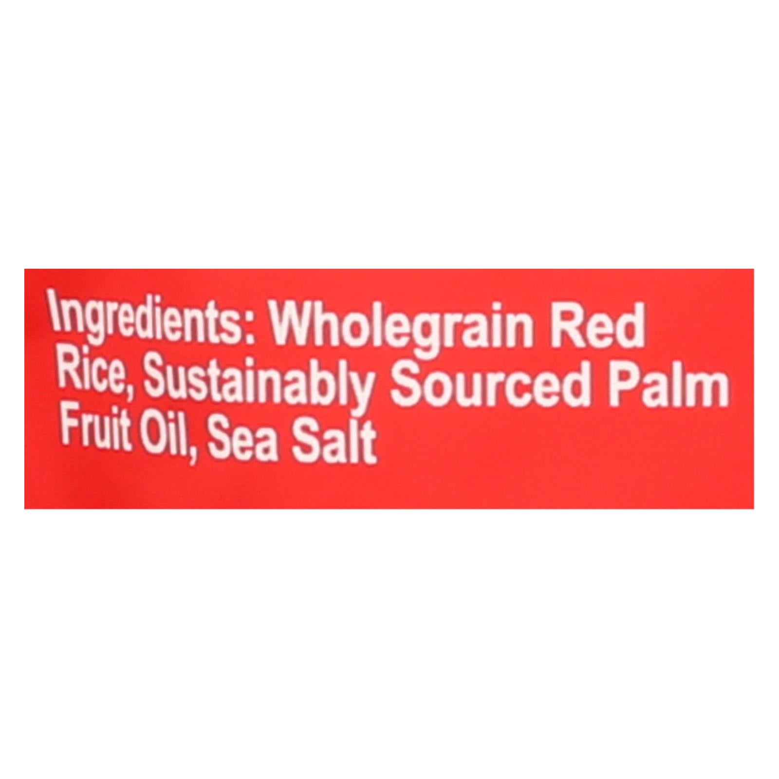 Laiki Red Rice Crackers - Case Of 8 - 3.5 Oz. - Maras Green