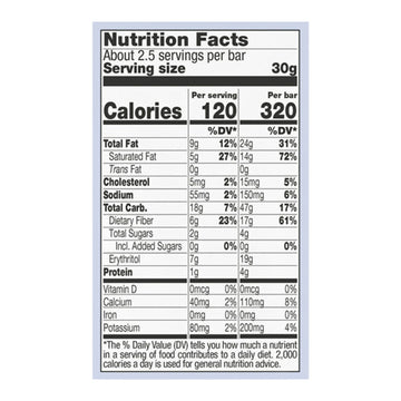 Lilys - Bar Cookie & Cream White Chocolate - Case Of 12 - 2.8 Oz - Maras Green