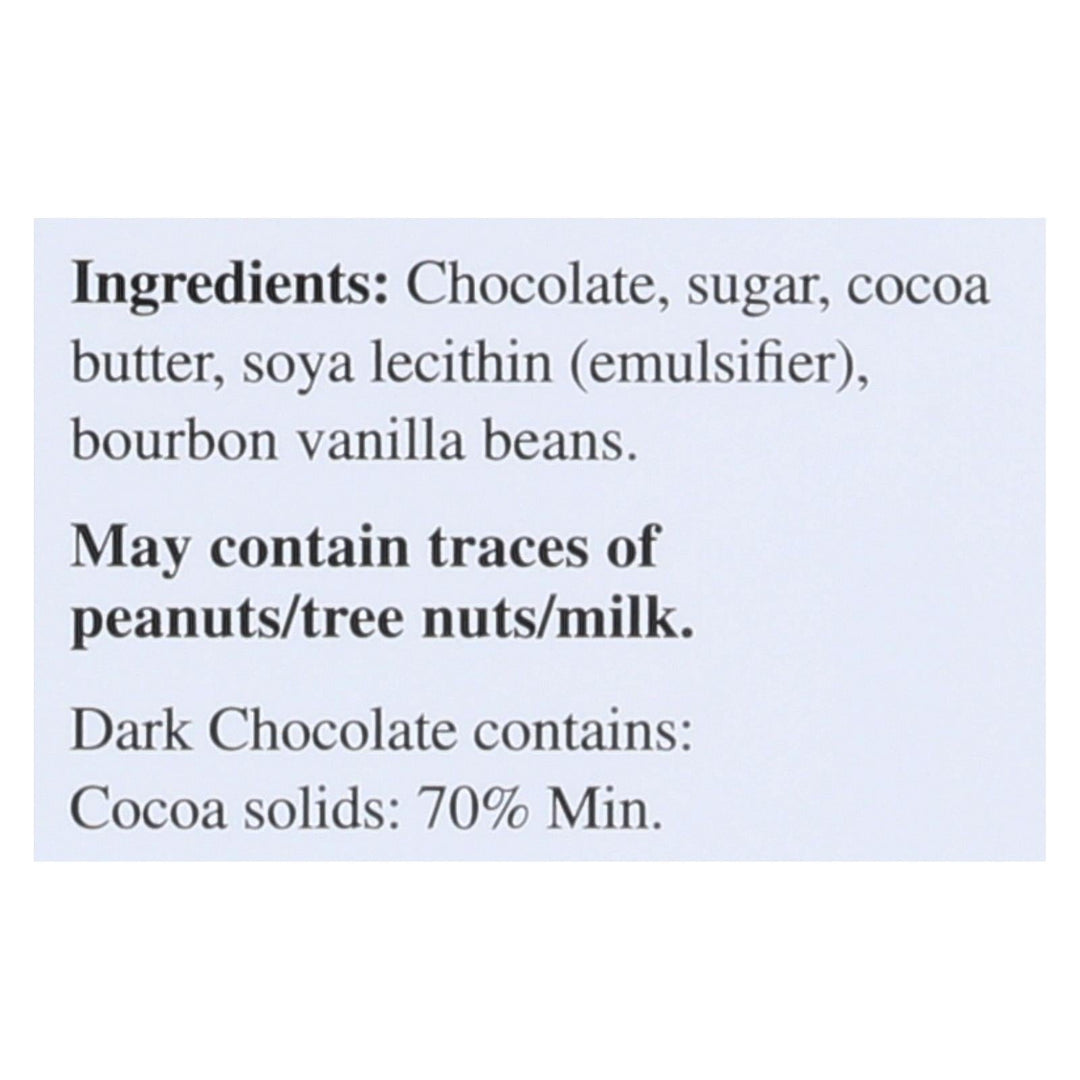 Lindt Chocolate Bar - Dark Chocolate - 70 Percent Cocoa - Smooth - 3.5 Oz Bars - Case Of 12 - Maras Green