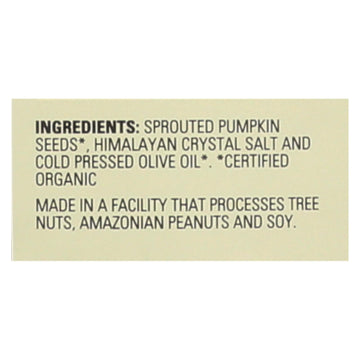 Living Intentions Organic Sprouted Seeds - Pumpkin Sunflower - Case Of 6 - 8 Oz. - Maras Green