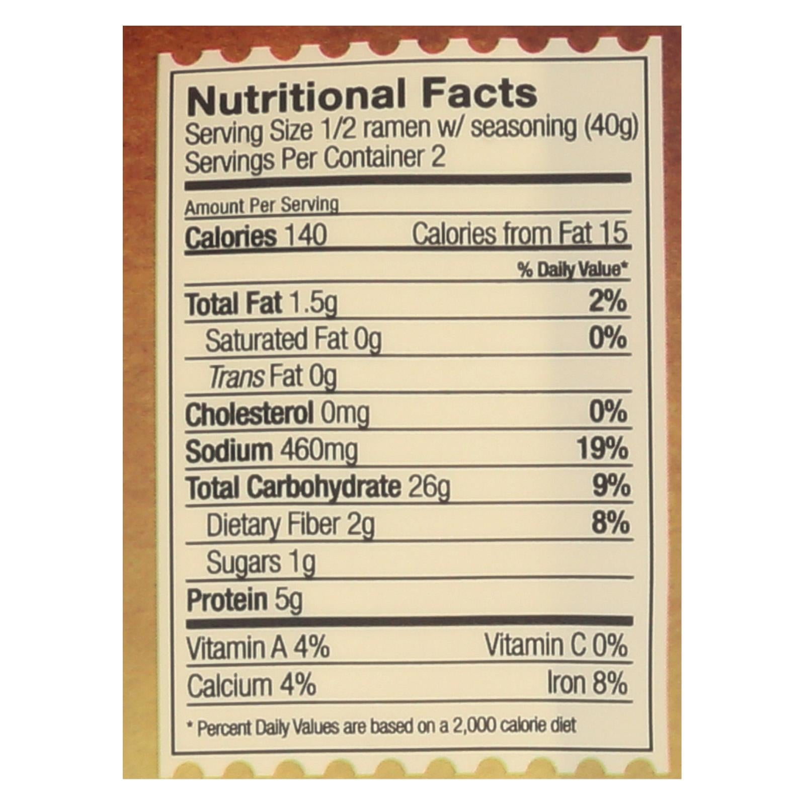 Lotus Foods Ramen - Organic - Millet And Brown Rice - With Miso Soup - 2.8 Oz - Case Of 10 - Maras Green