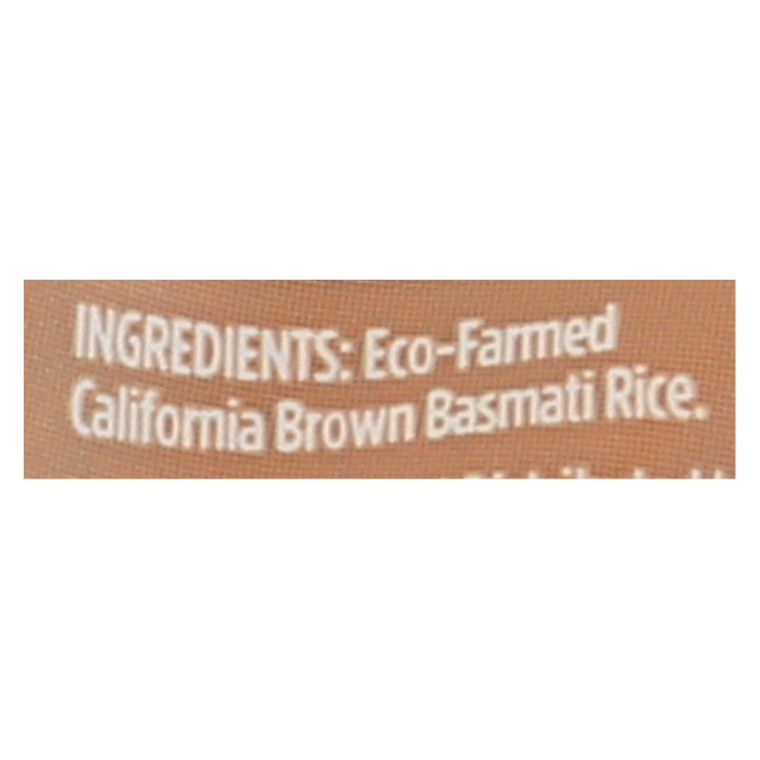 Lundberg Family Farms Organic Brown Basmati Rice - Case Of 6 - 2 Lb. - Maras Green