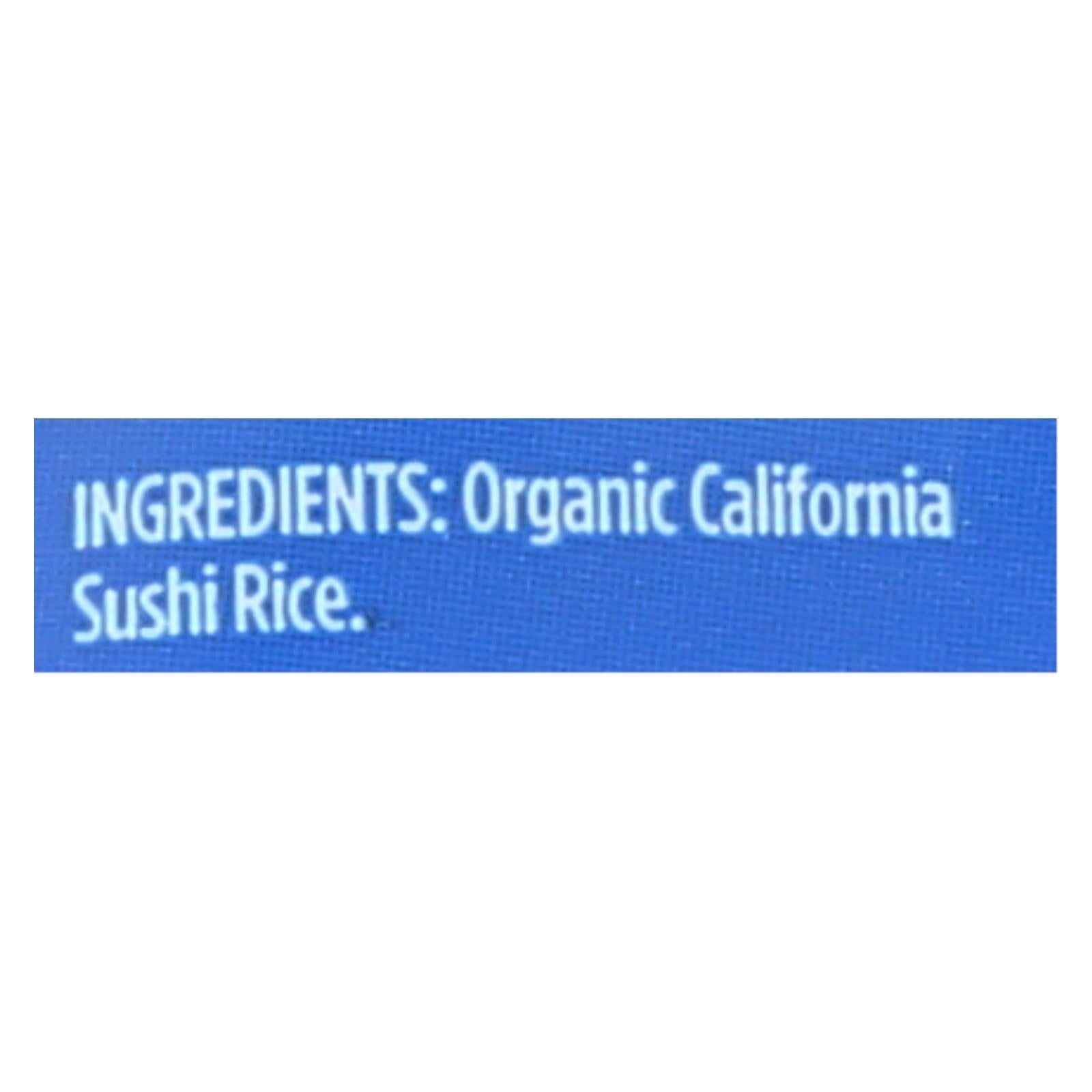 Lundberg Family Farms Organic Sushi White Rice - Case Of 6 - 2 Lb. - Maras Green