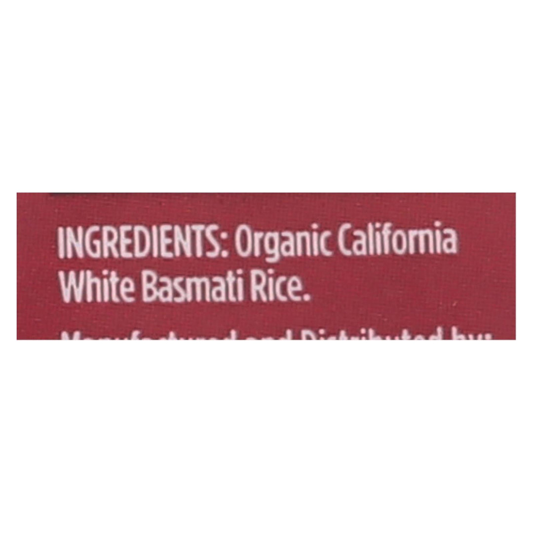 Lundberg Family Farms Organic White Basmati Rice - Case Of 6 - 2 Lb. - Maras Green