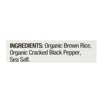 Lundberg Family Farms - Rice Ck Black Pepp Thin - Case Of 6 - 6 Oz - Maras Green