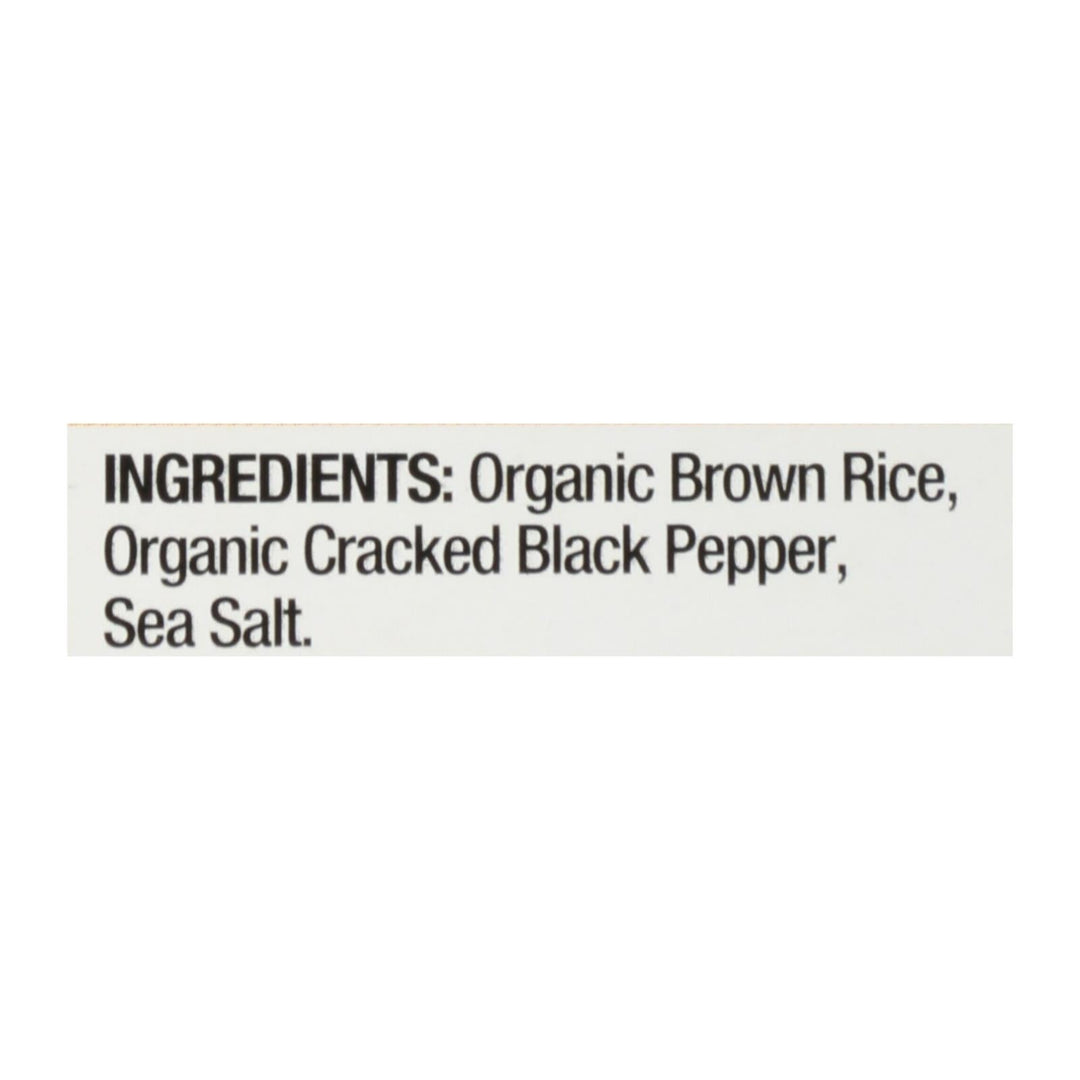 Lundberg Family Farms - Rice Ck Black Pepp Thin - Case Of 6 - 6 Oz - Maras Green