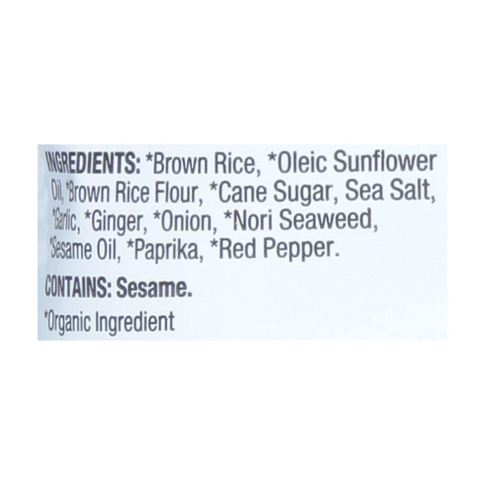 Lundberg Family Farms - Rice Ck Mini Ginger Swd - Case Of 6 - 5 Oz - Maras Green