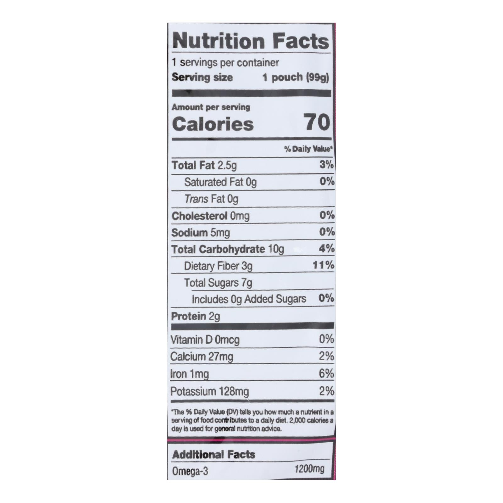 Mamma Chia Squeeze Vitality Snack - Strawberry Banana - Case Of 16 - 3.5 Oz. - Maras Green