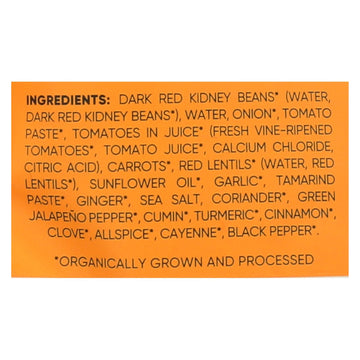 Maya Kaimal - Organic Everyday Dal - Kidney Bean Carrot Tamarind - Cs Of 6 - 10 Oz - Maras Green