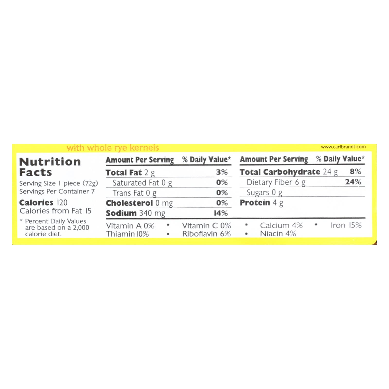 Mestemacher Bread Bread - Three Grain - 17.6 Oz - Case Of 12 - Maras Green