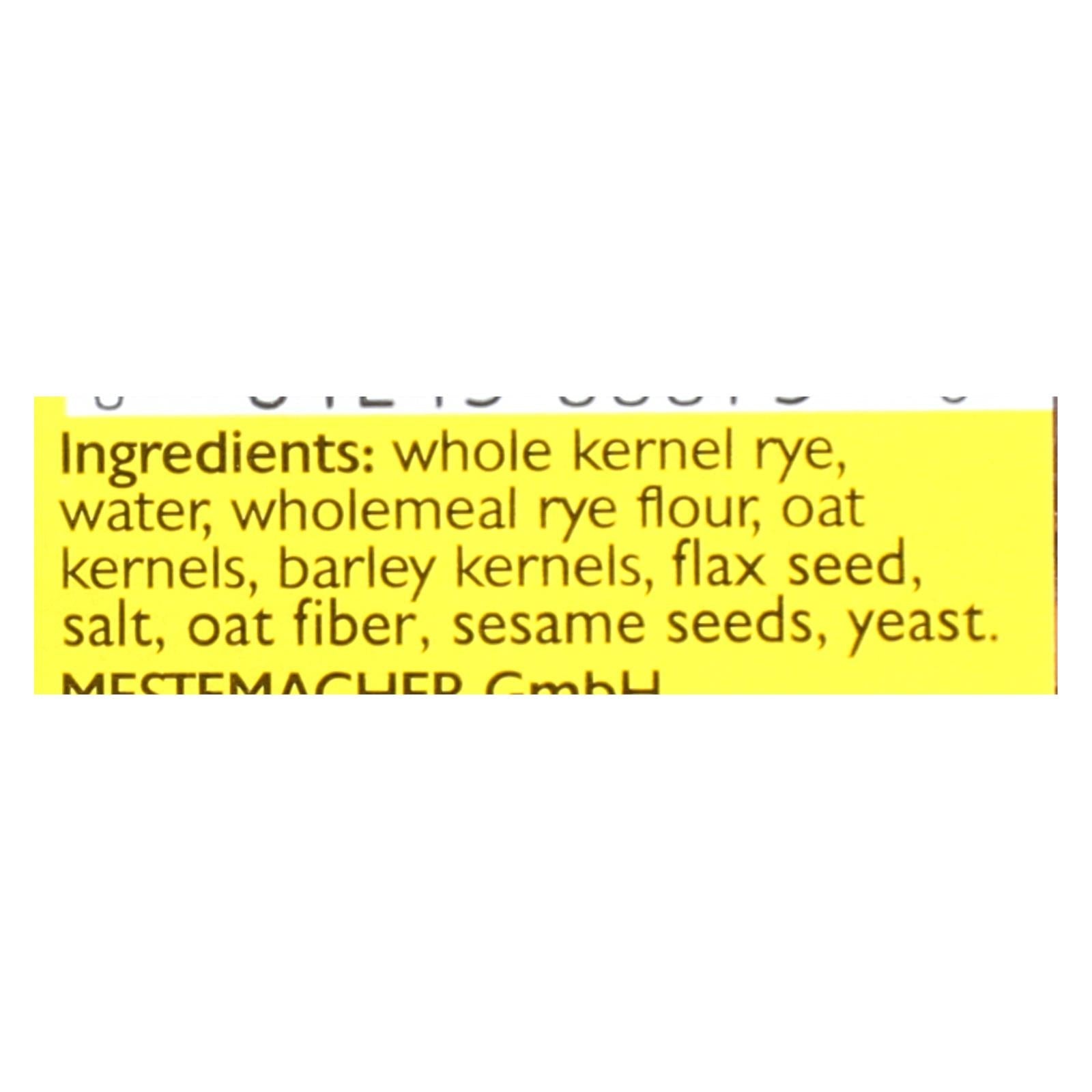 Mestemacher Bread Bread - Three Grain - 17.6 Oz - Case Of 12 - Maras Green